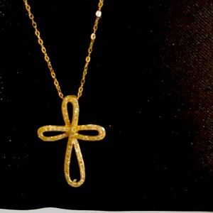 14 karat gold and diamond necklace